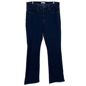 LOFT‎ The Boot Jeans Dark Wash Mid Rise Stretch Denim Women's Size 12